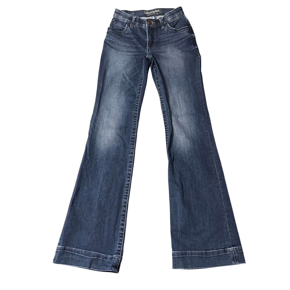 Wrangler Willow Ultimate Riding Jeans Womens 24x33 Blue Bootcut Western Cowgirl